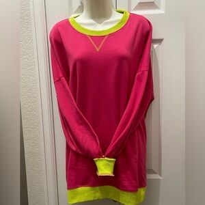 Pink and Yellow Sweatshirt neon
